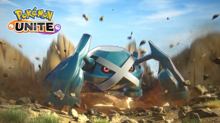 Metagross splash art for Pokemon Unite